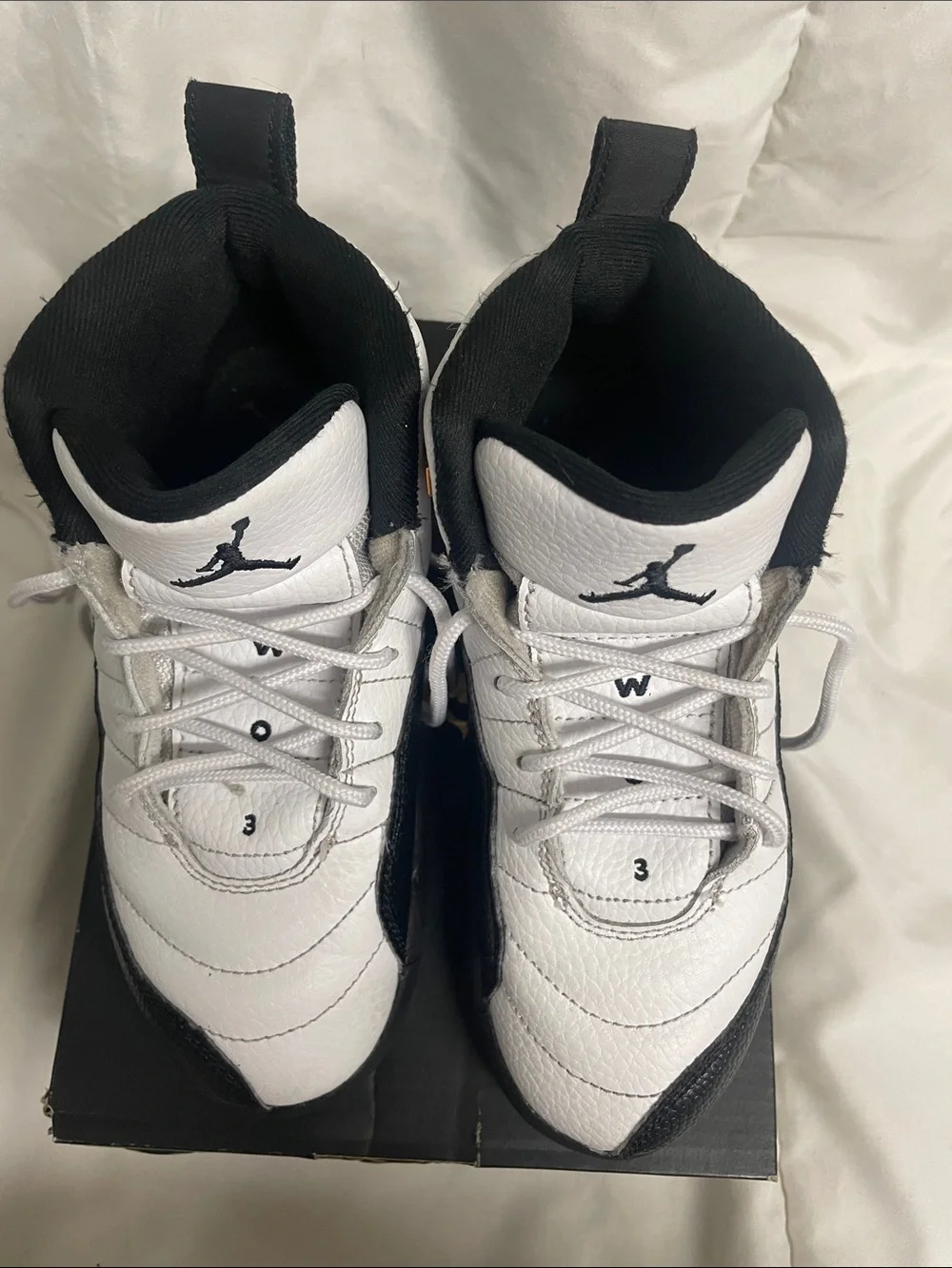 Jordan White and Black Toddler Basketball Sneakers - Picture 6 of 6